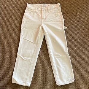 J. Crew 90’s High Rise Ecru Carpenter Jeans